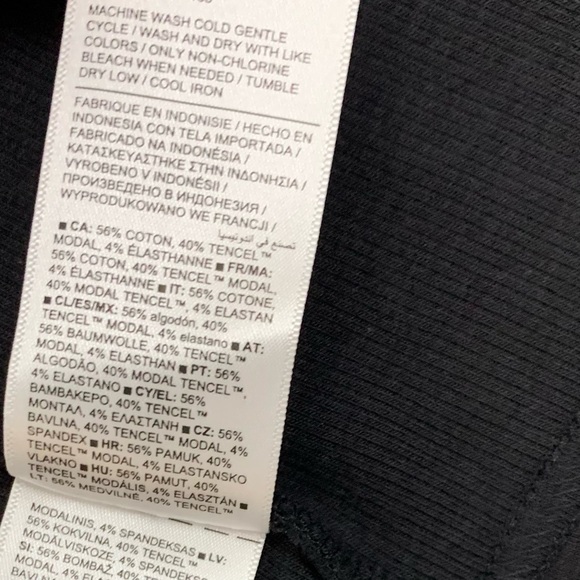 Athleta Women M Pranayama Restore Wrap Cardigan Black Rib Knit Athleisure Pocket - Picture 11 of 13